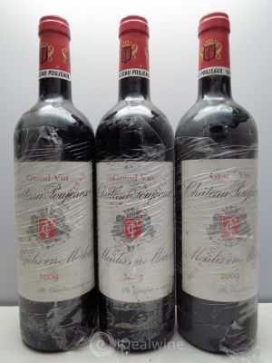 Château Poujeaux  2009 - Lot of 3 Bottles