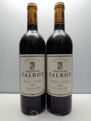 Château Talbot 4ème Grand Cru Classé  2001 - Lot of 2 Bottles