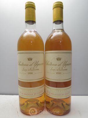 Château d'Yquem 1er Cru Classé Supérieur  1990 - Lot of 2 Bottles
