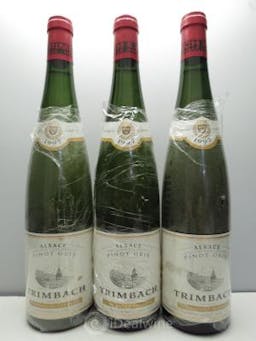 Pinot Gris (Tokay) Vendanges Tardives  1997 - Lot de 3 Bouteilles