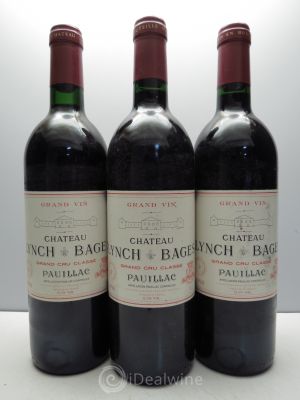 Château Lynch Bages 5ème Grand Cru Classé  1990 - Lot of 3 Bottles