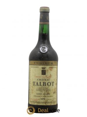 Château Talbot 4ème Grand Cru Classé 1978 - Lot de 1 Magnum