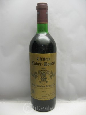 - Château Cadet Pontet St Emilion Grand Cru (no reserve) 1979 - Lot of 1 Bottle