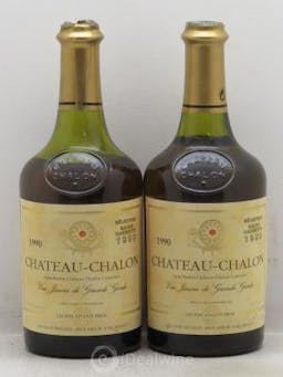 Château-Chalon Vin Jaune Auguste Pirou Les caves Royales 1990 - Lot de 2 Bouteilles