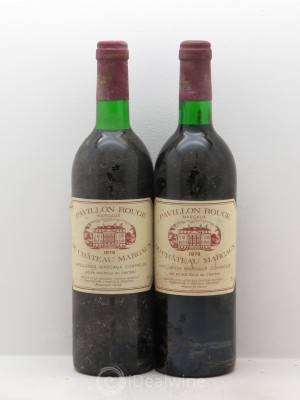 Pavillon Rouge du Château Margaux Second Vin  1979 - Lot de 2 Bouteilles