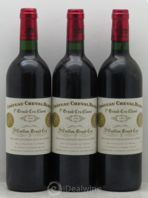 Château Cheval Blanc 1er Grand Cru Classé A  1998 - Lot de 3 Bouteilles