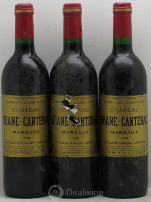 Château Brane Cantenac 2ème Grand Cru Classé  1990 - Lot de 3 Bouteilles