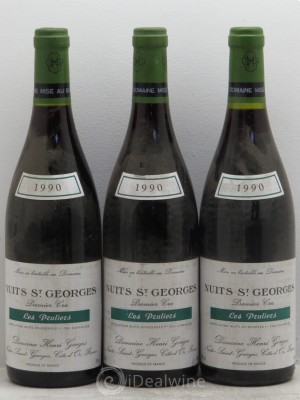 Nuits Saint-Georges 1er Cru Les Pruliers Henri Gouges  1990 - Lot de 3 Bouteilles