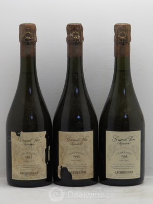Brut Champagne Jacquesson Signature Extra Brut  1995 - Lot de 3 Bouteilles