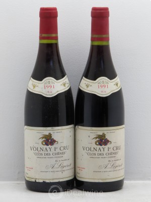 Volnay 1er Cru Clos des Chênes A.Ligeret 1991 - Lot de 2 Bouteilles