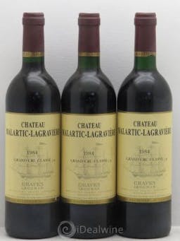 Château Malartic-Lagravière Cru Classé de Graves  1984 - Lot de 3 Bouteilles
