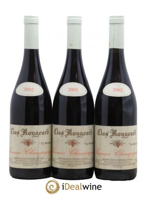 Saumur-Champigny Le Bourg Clos Rougeard  2002 - Lot of 3 Bottles