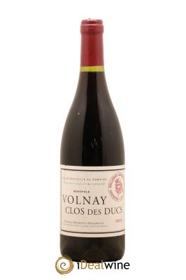 Volnay 1er Cru Clos des Ducs Marquis d'Angerville (Domaine)  2005 - Lot of 1 Bottle