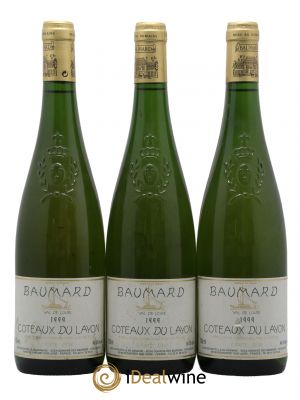 Coteaux du Layon Carte d'Or Domaine Baumard 1999 - Lot of 3 Bottles