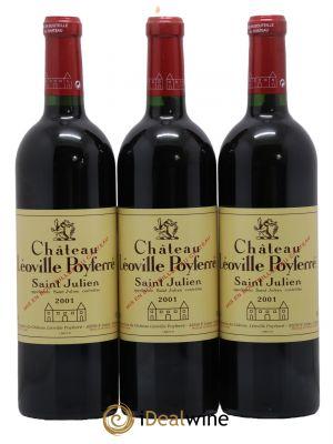 Château Léoville Poyferré 2ème Grand Cru Classé 2001 - Lot de 3 Bottles