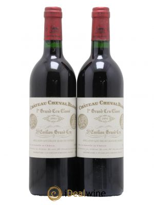 Château Cheval Blanc 1er Grand Cru Classé A 1993 - Lot de 2 Bottles