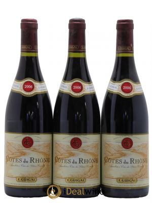 Côtes du Rhône Guigal  2006 - Lot of 3 Bottles