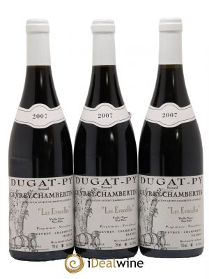 Gevrey-Chambertin Les Evocelles Vieilles Vignes Dugat-Py 2007 - Lot de 3 Bottles