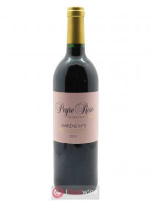Vin de France (anciennement Coteaux du Languedoc) Peyre Rose Marlène n°3 Marlène Soria 2004 - Lot de 1 Bouteille