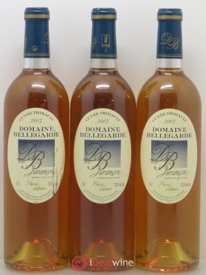 Divers Jurançon Cuvée Thibault Domaine Bellegarde 2003 - Lot de 3 Bottles