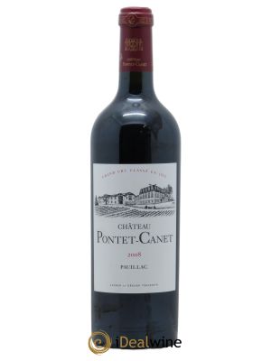 Château Pontet Canet 5ème Grand Cru Classé (OWC if 12 bts) 2008 - Lot de 1 Bottle