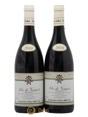 Clos de Vougeot Grand Cru Domaine Dubois et Fils 2010 - Lot de 2 Bottles