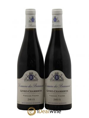 Gevrey-Chambertin Vieilles Vignes Domaine des Beaumont 2015 - Lot of 2 Bottles