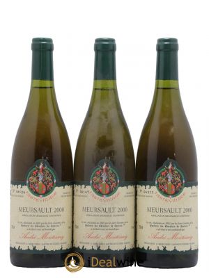 Meursault Tastevinage Domaine André Montessuy 2000 - Lot of 3 Bottles