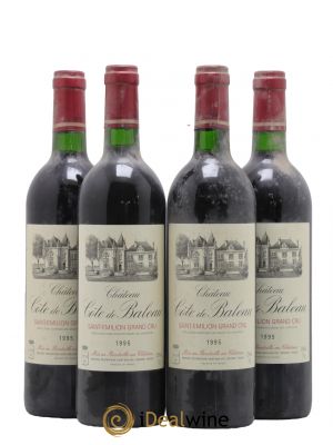 Château Côte de Baleau Grand Cru Classé 1995 - Lot de 4 Bottles