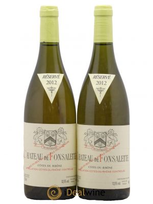 Côtes du Rhône Château de Fonsalette Emmanuel Reynaud  2012 - Lot of 2 Bottles