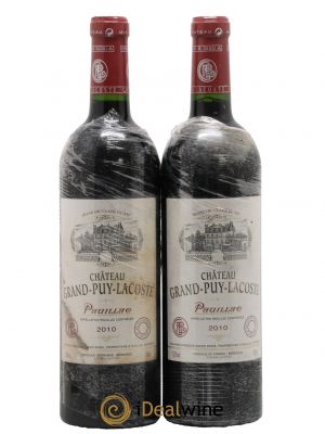 Château Grand Puy Lacoste 5ème Grand Cru Classé  2010 - Lot of 2 Bottles