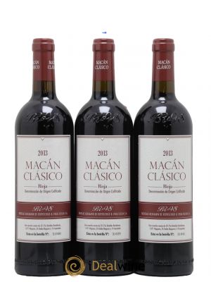 Rioja DOCa Macan Benjamin de Rothschild & Vega Sicilia S.A 2013 - Lot de 3 Bouteilles