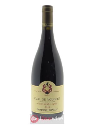 Clos de Vougeot Grand Cru Vieilles Vignes Ponsot (Domaine)  2018 - Lot de 1 Bouteille