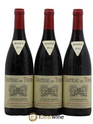 Côtes du Rhône Château des Tours Emmanuel Reynaud  2016 - Lot of 3 Bottles