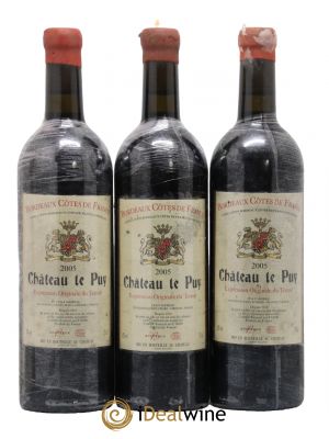 Château Le Puy 2005 - Lot de 3 Bottles