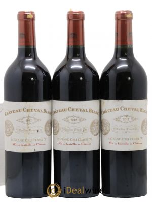 Château Cheval Blanc 1er Grand Cru Classé A  2012 - Lot of 3 Bottles