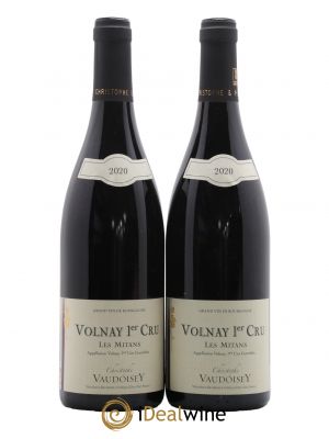 Volnay 1er Cru Les Mitans Domaine Christophe Vaudoisey 2020 - Lot of 2 Bottles