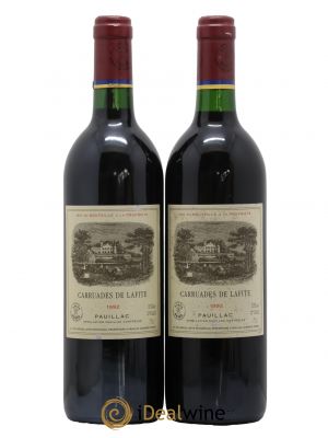 Carruades de Lafite Rothschild Second vin 1992 - Lot de 2 Bottles