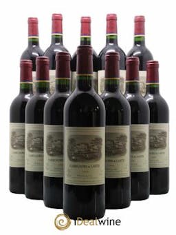 Bouteilles Carruades de Lafite Rothschild Second vin 1998 - Lot de 12 Bouteilles