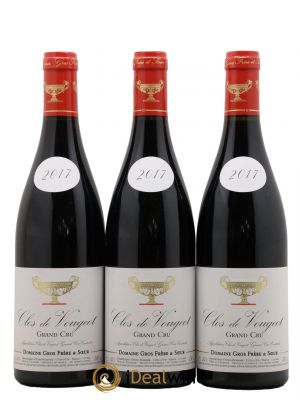 Clos de Vougeot Grand Cru Gros Frère & Soeur  2017 - Lot of 3 Bottles