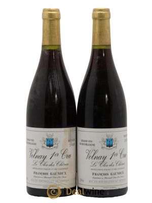 Volnay 1er Cru Clos Des Chênes Domaine François Gaunoux 2000 - Lot of 2 Bottles