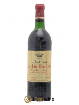 Château Corbin Michotte Grand Cru Classé 1987 - Lot de 1 Bottle