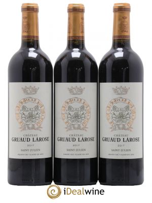 Château Gruaud Larose 2ème Grand Cru Classé  2017 - Lot of 3 Bottles