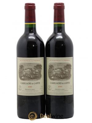 Carruades de Lafite Rothschild Second vin 2001 - Lot de 2 Bouteilles