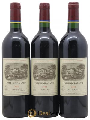 Carruades de Lafite Rothschild Second vin 2000 - Lot de 3 Bouteilles