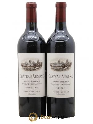 Château Ausone 1er Grand Cru Classé A 2007 - Lot de 2 Bottles