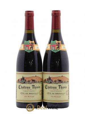 Côte de Brouilly Clos Bertrand Château Thivin  2020 - Lot of 2 Bottles