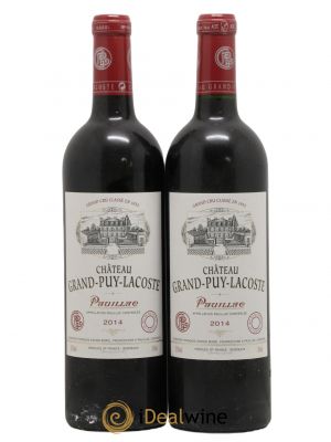 Château Grand Puy Lacoste 5ème Grand Cru Classé 2014 - Lot de 2 Bottles