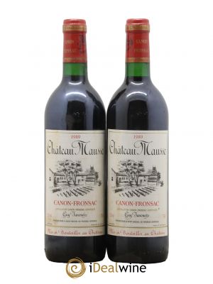 Canon-Fronsac Château Mausse 1989 - Lot of 2 Bottles
