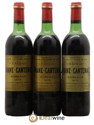 Château Brane Cantenac 2ème Grand Cru Classé  1979 - Lot of 3 Bottles